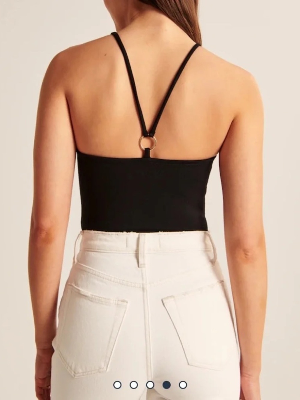 Abercrombie & Fitch Double-layered Seamless Fabric Boatneck Bodysuit - Size S